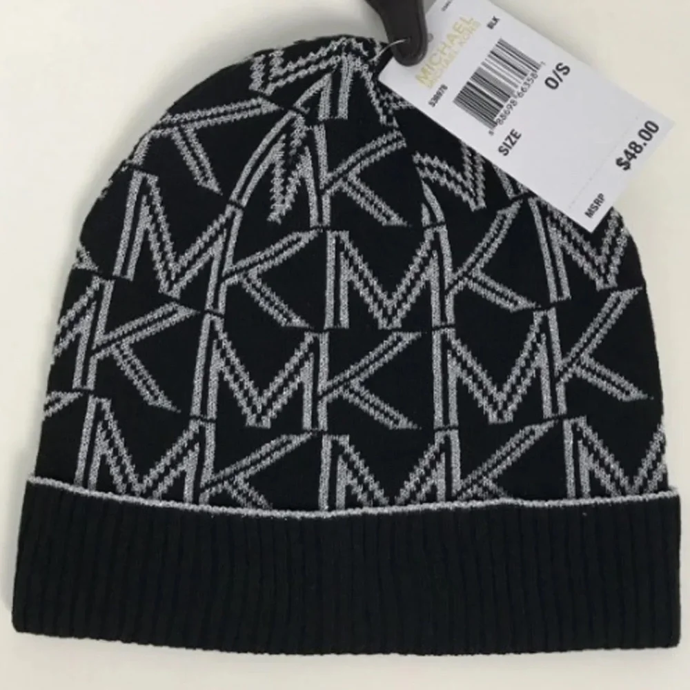 Michael Kors Logo Foldover Beanie